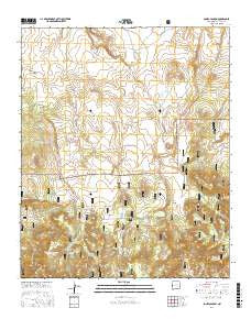 Jones Canyon New Mexico Current topographic map, 1:24000 scale, 7.5 X 7.5 Minute, Year 2017
