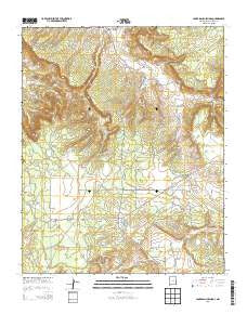 Jones Ranch School New Mexico Current topographic map, 1:24000 scale, 7.5 X 7.5 Minute, Year 2013