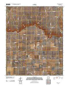 Jordan New Mexico Historical topographic map, 1:24000 scale, 7.5 X 7.5 Minute, Year 2010