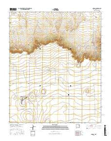 Jordan New Mexico Current topographic map, 1:24000 scale, 7.5 X 7.5 Minute, Year 2017