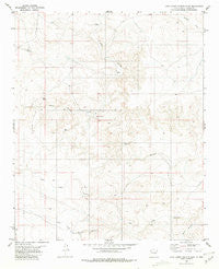 Juan Largo Canyon East New Mexico Historical topographic map, 1:24000 scale, 7.5 X 7.5 Minute, Year 1981