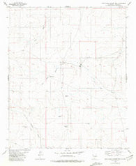 Juan Largo Canyon West New Mexico Historical topographic map, 1:24000 scale, 7.5 X 7.5 Minute, Year 1981