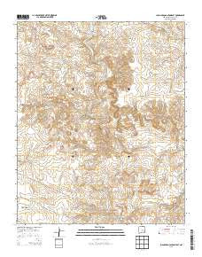 Juan Largo Canyon East New Mexico Current topographic map, 1:24000 scale, 7.5 X 7.5 Minute, Year 2013