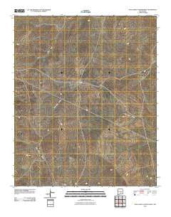 Juan Largo Canyon West New Mexico Historical topographic map, 1:24000 scale, 7.5 X 7.5 Minute, Year 2010
