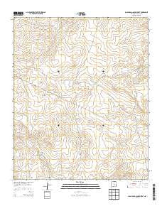 Juan Largo Canyon West New Mexico Current topographic map, 1:24000 scale, 7.5 X 7.5 Minute, Year 2013