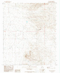 Jug Canyon New Mexico Historical topographic map, 1:24000 scale, 7.5 X 7.5 Minute, Year 1989