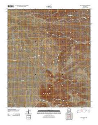 Jug Canyon New Mexico Historical topographic map, 1:24000 scale, 7.5 X 7.5 Minute, Year 2010