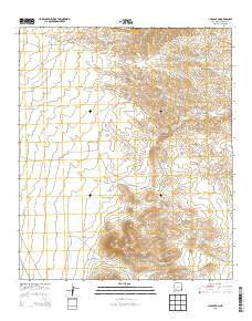 Jug Canyon New Mexico Historical topographic map, 1:24000 scale, 7.5 X 7.5 Minute, Year 2013