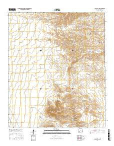 Jug Canyon New Mexico Current topographic map, 1:24000 scale, 7.5 X 7.5 Minute, Year 2017