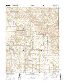 Kansas Valley New Mexico Current topographic map, 1:24000 scale, 7.5 X 7.5 Minute, Year 2017