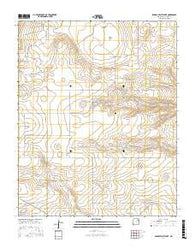 Kansas Valley Lake New Mexico Current topographic map, 1:24000 scale, 7.5 X 7.5 Minute, Year 2017