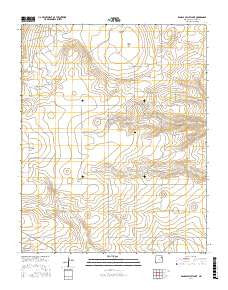 Kansas Valley Lake New Mexico Current topographic map, 1:24000 scale, 7.5 X 7.5 Minute, Year 2017