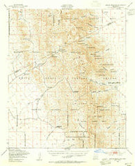 Kaylor Mountain New Mexico Historical topographic map, 1:62500 scale, 15 X 15 Minute, Year 1948