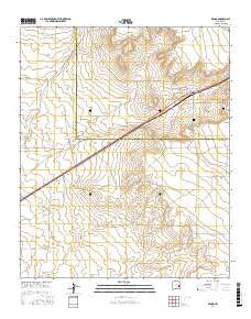 Kenna New Mexico Current topographic map, 1:24000 scale, 7.5 X 7.5 Minute, Year 2017