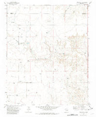 Kerlin Hill New Mexico Historical topographic map, 1:24000 scale, 7.5 X 7.5 Minute, Year 1971