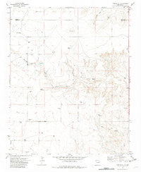 Kerlin Hill New Mexico Historical topographic map, 1:24000 scale, 7.5 X 7.5 Minute, Year 1971