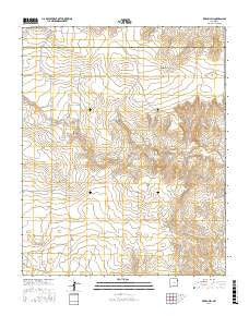 Kerlin Hill New Mexico Current topographic map, 1:24000 scale, 7.5 X 7.5 Minute, Year 2017