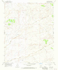 Kimbeto New Mexico Historical topographic map, 1:24000 scale, 7.5 X 7.5 Minute, Year 1967