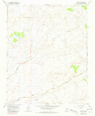 Kimbeto New Mexico Historical topographic map, 1:24000 scale, 7.5 X 7.5 Minute, Year 1967