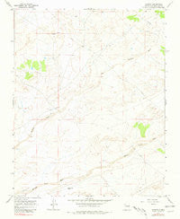 Kimbeto New Mexico Historical topographic map, 1:24000 scale, 7.5 X 7.5 Minute, Year 1967