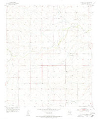 Kincaid Ranch New Mexico Historical topographic map, 1:24000 scale, 7.5 X 7.5 Minute, Year 1955