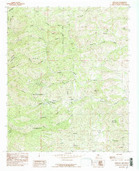 Kingston New Mexico Historical topographic map, 1:24000 scale, 7.5 X 7.5 Minute, Year 1985