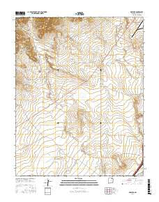 Koehler New Mexico Current topographic map, 1:24000 scale, 7.5 X 7.5 Minute, Year 2017