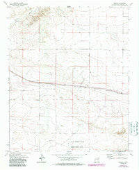 Krider New Mexico Historical topographic map, 1:24000 scale, 7.5 X 7.5 Minute, Year 1973