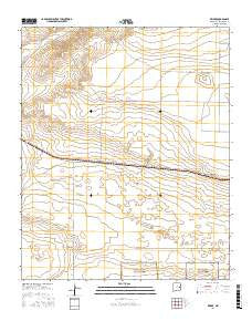 Krider New Mexico Current topographic map, 1:24000 scale, 7.5 X 7.5 Minute, Year 2017