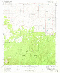 Kyle Harrison Canyon New Mexico Historical topographic map, 1:24000 scale, 7.5 X 7.5 Minute, Year 1981