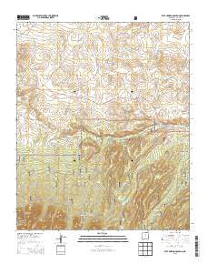 Kyle Harrison Canyon New Mexico Current topographic map, 1:24000 scale, 7.5 X 7.5 Minute, Year 2013