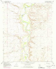 La Espia Peak New Mexico Historical topographic map, 1:24000 scale, 7.5 X 7.5 Minute, Year 1967