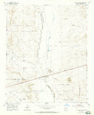 La Mesita Negra New Mexico Historical topographic map, 1:24000 scale, 7.5 X 7.5 Minute, Year 1954
