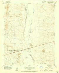 La Mesita Negra New Mexico Historical topographic map, 1:24000 scale, 7.5 X 7.5 Minute, Year 1954