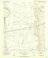 La Mesita Negra SE New Mexico Historical topographic map, 1:24000 scale, 7.5 X 7.5 Minute, Year 1954
