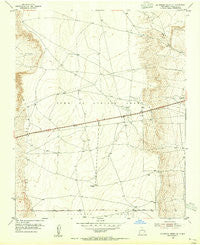La Mesita Negra SE New Mexico Historical topographic map, 1:24000 scale, 7.5 X 7.5 Minute, Year 1954