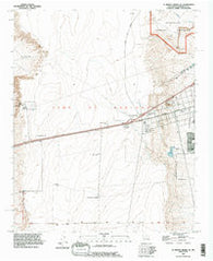 La Mesita Negra SE New Mexico Historical topographic map, 1:24000 scale, 7.5 X 7.5 Minute, Year 1990