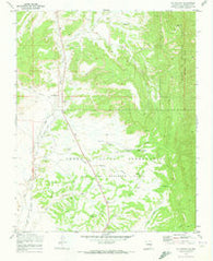 La Ventana New Mexico Historical topographic map, 1:24000 scale, 7.5 X 7.5 Minute, Year 1970