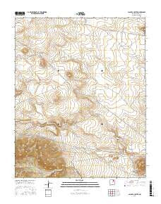 La Chata Crater New Mexico Current topographic map, 1:24000 scale, 7.5 X 7.5 Minute, Year 2017
