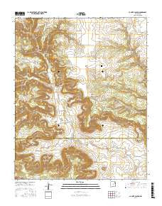 La Cinta Canyon New Mexico Current topographic map, 1:24000 scale, 7.5 X 7.5 Minute, Year 2017