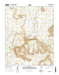 La Cinta Mesa New Mexico Current topographic map, 1:24000 scale, 7.5 X 7.5 Minute, Year 2017