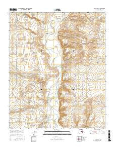 La Espia Peak New Mexico Current topographic map, 1:24000 scale, 7.5 X 7.5 Minute, Year 2017