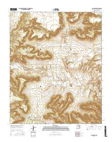 La Liendre New Mexico Current topographic map, 1:24000 scale, 7.5 X 7.5 Minute, Year 2017