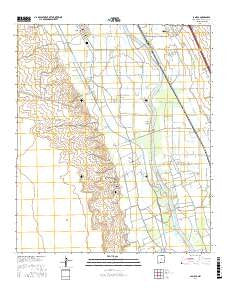 La Mesa New Mexico Current topographic map, 1:24000 scale, 7.5 X 7.5 Minute, Year 2017