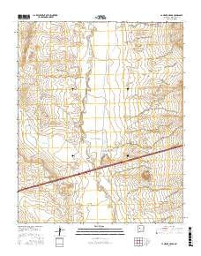 La Mesita Negra New Mexico Current topographic map, 1:24000 scale, 7.5 X 7.5 Minute, Year 2017