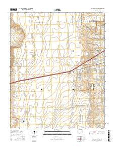 La Mesita Negra SE New Mexico Current topographic map, 1:24000 scale, 7.5 X 7.5 Minute, Year 2017