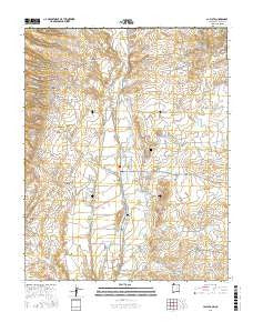 La Plata New Mexico Current topographic map, 1:24000 scale, 7.5 X 7.5 Minute, Year 2017