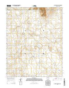 La Segita Peaks NE New Mexico Current topographic map, 1:24000 scale, 7.5 X 7.5 Minute, Year 2013