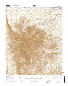 Ladron Peak New Mexico Current topographic map, 1:24000 scale, 7.5 X 7.5 Minute, Year 2017