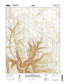 Laguna Huerfana New Mexico Current topographic map, 1:24000 scale, 7.5 X 7.5 Minute, Year 2017